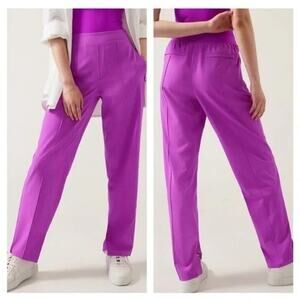 Athleta Brooklyn Heights Vienna Slim Stretch Tech Pants Jazzy Purple 6T 6 Tall